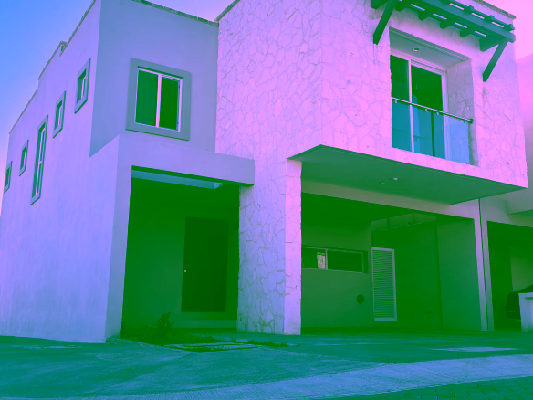 Casa en la vista residencial